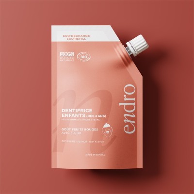 Ricarica Dentifricio Bambini Frutti Rossi Endro | Volo di Fiori Eco Bio Distribuzione