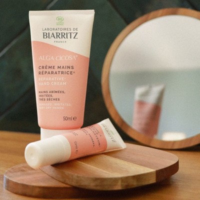 Duo CICA REPA Riparatore Crema Mani e Balsamo Labbra – Laboratoires de Biarritz | Volo di Fiori EcoBio Distribuzione