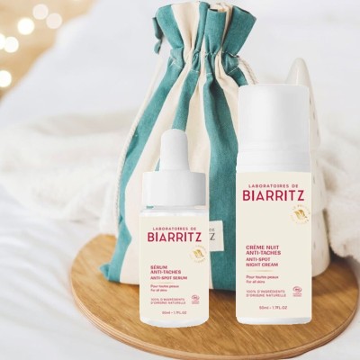 Duo Anti-macchie de Biarritz — Siero e Crema Notte Bio | Volo di Fiori