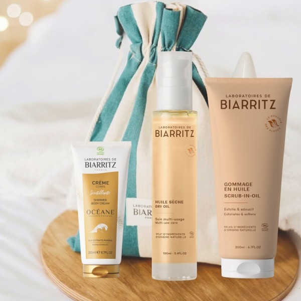 Wellness Routine Deliziosa - Olio Secco, Scrub in Oil e mini size Crema Scintillante