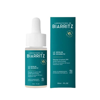 Siero viso idratante e rimpolpante Bio Laboratoires de Biarritz | Volo di Fiori EcoBio Distribuzione