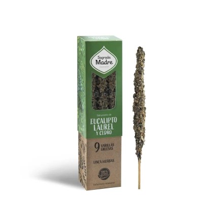 Incenso Herbal Eucalipto, Alloro e Cedro Sagrada Madre Naturale | Ingrosso B2B