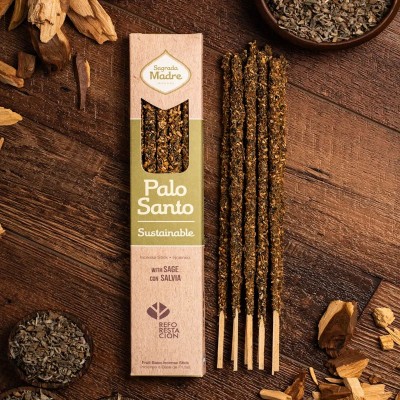 Incenso Palo Santo e Salvia Bianca Sagrada Madre Naturale | Ingrosso B2B