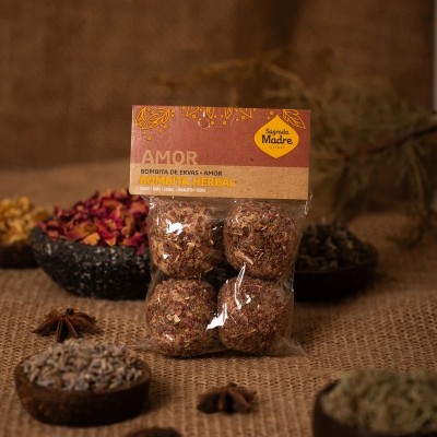 Smudge Bombita Herbal Amore - Bustina - Sagrada Madre - confezione ambientata