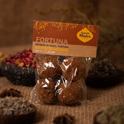 Smudge Bombita Herbal Fortuna - Bustina - Sagrada Madre - confezione ambientata