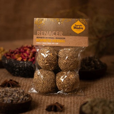 Smudge Bombita Herbal Rinascita - Bustina - Sagrada Madre - confezione ambientata