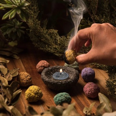 Smudge Bombitas 7 Chakra - Sagrada Madre - dettaglio ambientato