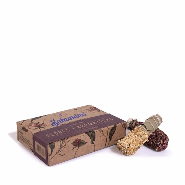Smudge Mini Assortiti Fiori e Aromatiche - 5 pezzi