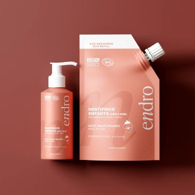 Ricarica Dentifricio Bambini Frutti Rossi Endro | Volo di Fiori Eco Bio Distribuzione