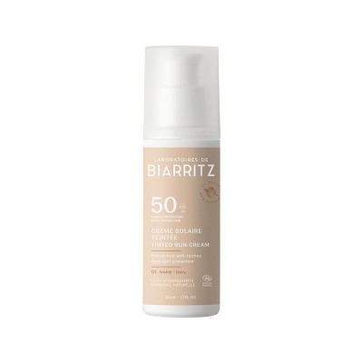 Crema Solare Viso Colorata SPF50 Avorio Laboratoires de Biarritz | Volo di Fiori EcoBio Distribuzione