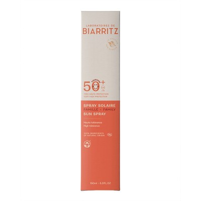 Spray solare SPF50+ bio formato famiglia Laboratoires de Biarritz | Volo di Fiori EcoBio Distribuzione