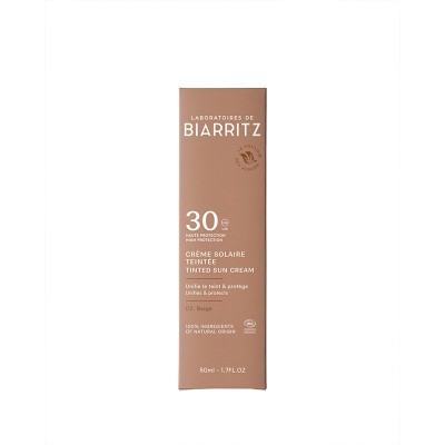 Crema Solare Colorata Beige SPF30 Bio Laboratoires de Biarritz | Volo di Fiori EcoBio Distribuzione