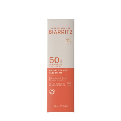 Crema Solare Viso SPF50 Bio Laboratoires de Biarritz | Volo di Fiori EcoBio Distribuzione