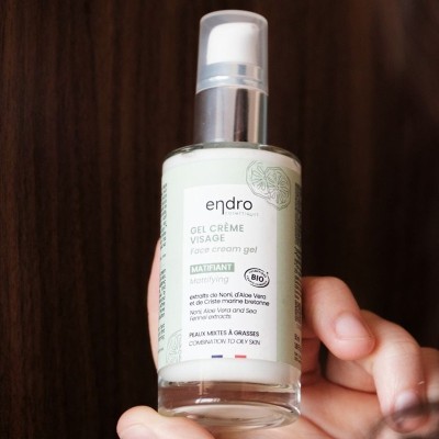 Crema Gel Viso Opacizzante Endro Cosmétiques | Volo di Fiori EcoBio Distribuzione