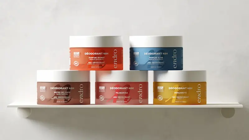 Gamma deodoranti naturali Endro Cosmétiques