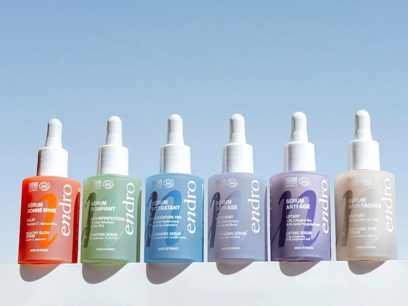 Gamma colorata dei sieri viso Endro Cosmétiques