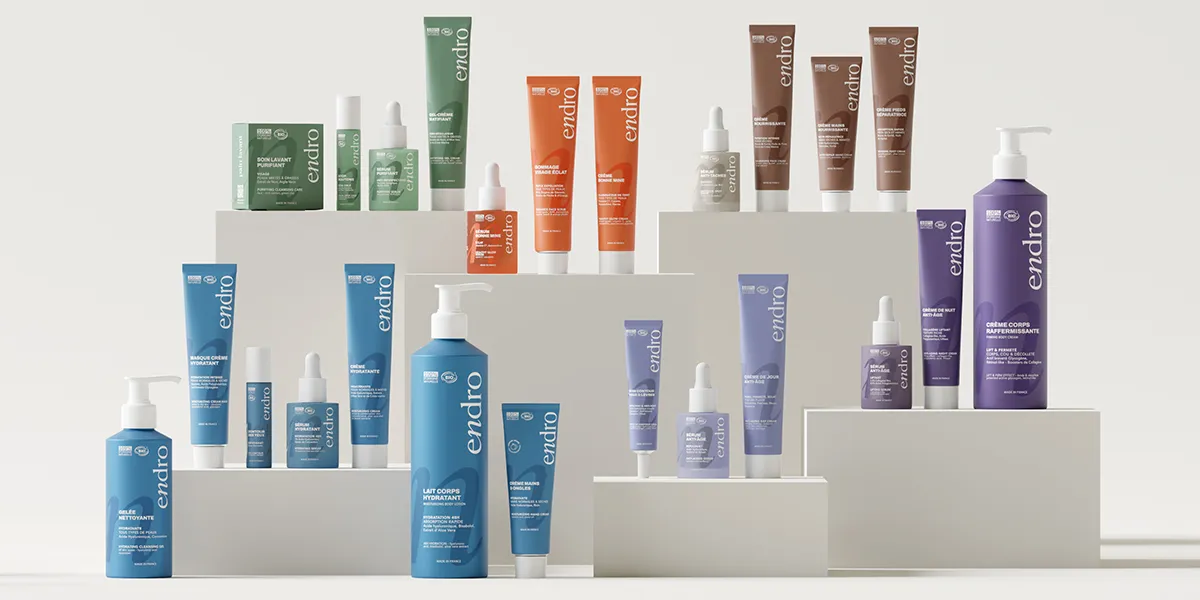Assortimento di cosmetici e prodotti naturali per rivenditori